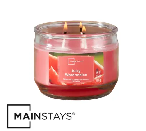 Mainstays 11.5oz Scented Candle 2-Pack (Juicy Watermelon)