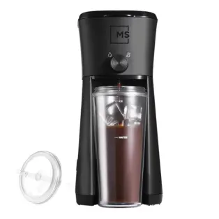 Mainstays Iced Coffee Maker with 20 fl oz Reusable Tumbler and Filter, Black, New condition