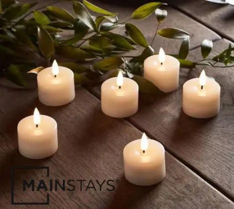 mainstay tea light candles