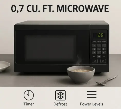 mainstays 0.7 microwave manual